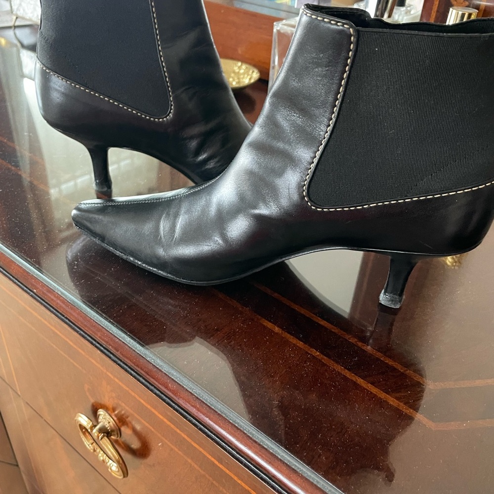 Cole Haan Sleek Black Ankle Booties